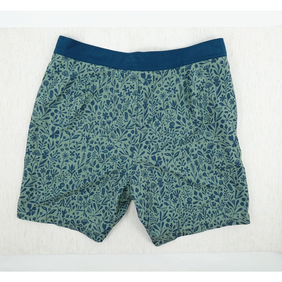 Taylor Stitch Bo Boardie Board Shorts Mens 32 Green Sea Floral Surf - Picture 3 of 16